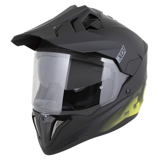 PŘILBA XD1, ZED (ČERNÁ MATNÁ/ŽLUTÁ FLUO) 2026