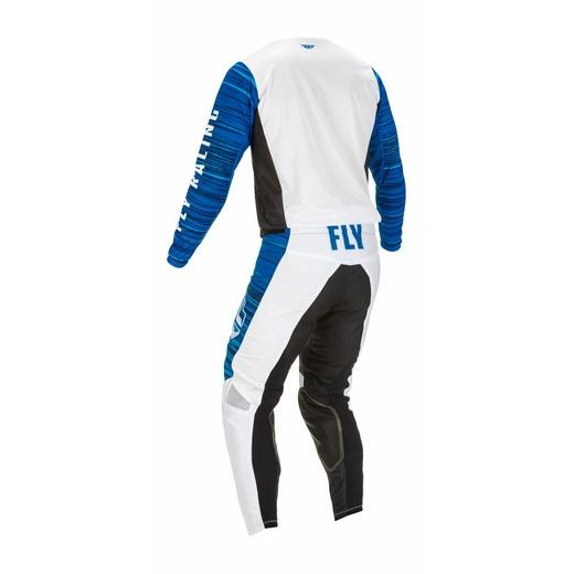 KALHOTY KINETIC WAWE, FLY RACING - USA (BÍLÁ/MODRÁ)