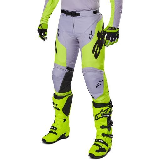 KALHOTY RACER VEIL, ALPINESTARS (ŠEDÁ/ŽLUTÁ FLUO) 2025