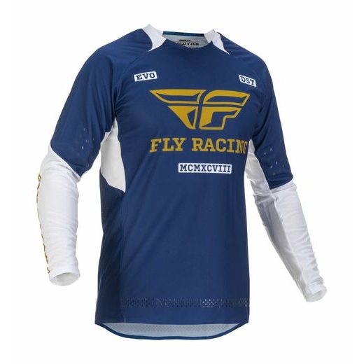 DRES EVOLUTION DST. FLY RACING - USA (MODRÁ/BÍLÁ/ZLATÁ)