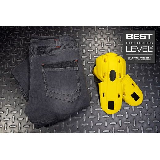 4SR PÁNSKÉ KEVLAROVÉ MOTO JEANSY CLUB SPORT GREY