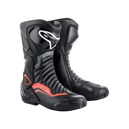 BOTY S-MX 6, ALPINESTARS (ČERNÁ/ŠEDÁ/ČERVENÁ FLUO) 2024