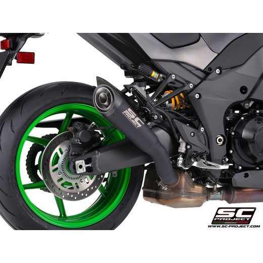 SC PROJECT KAWASAKI Z1100-SE 2026 TITANOVÝ VÝFUK S1, MATNĚ ČERNÝ