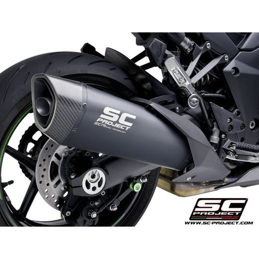 SC-PROJECT KAWASAKI NINJA 1000 SX (2021 - 2024) SC1-R TITANOVÝ VÝFUK, MATNÁ ČERNÁ