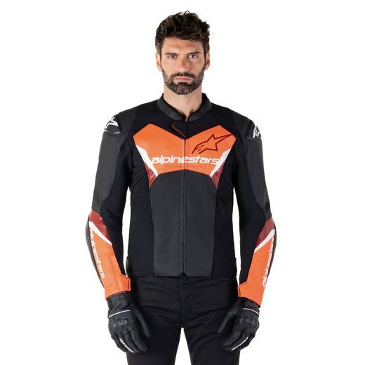 BUNDA FASTER 3, ALPINESTARS (ČERNÁ/ČERVENÁ FLUO) 2025