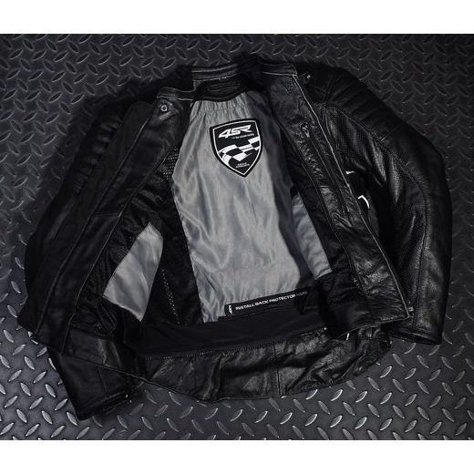 4SR PÁNSKÁ KOŽENÁ MOTO BUNDA ROADSTER II - PEARL WHITE