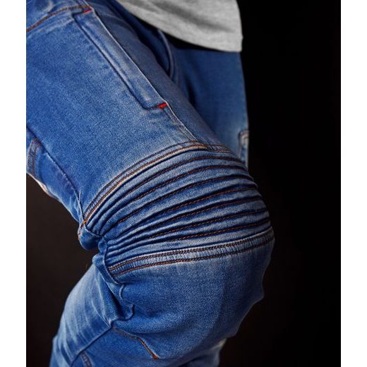 4SR PÁNSKÉ KEVLAROVÉ MOTO JEANSY CLUB SPORT BLUE