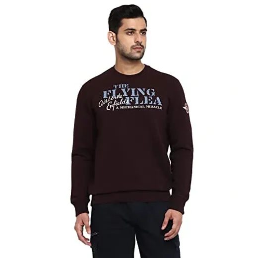 ROYAL ENFIELD PÁNSKÁ MIKINA THE FLYING FLEA VÍNOVÁ