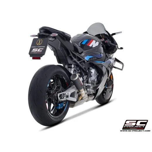SC-PROJECT VÝFUK Z UHLÍKOVÝCH VLÁKEN CR-T S MŘÍŽKOU PROTI KAMENŮM BMW M 1000 RR (25) E5+