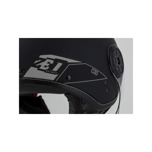 PŘILBA ZED C30 (ČERNÁ MATNÁ/ŠEDÁ)