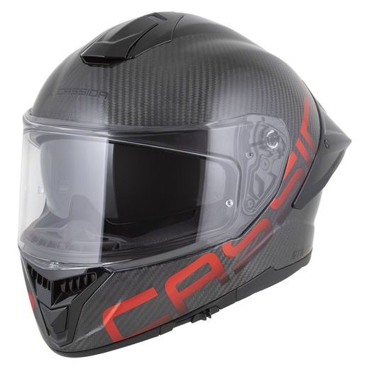 PŘILBA INTEGRAL GTS 2.1 PLUS CARBON, CASSIDA (CARBON/ČERVENÁ) PLEXI S PŘÍPRAVOU PRO PINLOCK 2026