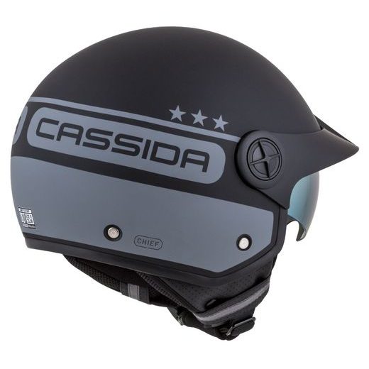PŘILBA CASSIDA HANDY PLUS CHIEF (ŠEDÁ MATNÁ/ČERNÁ) 2023