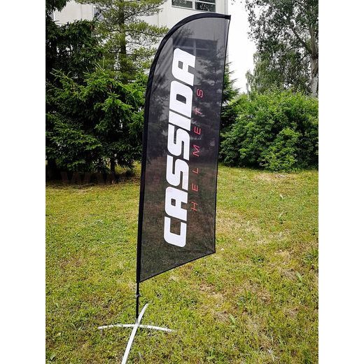SAMOTNÁ VLAJKA CASSIDA ČERNÁ BEZ STOJANU