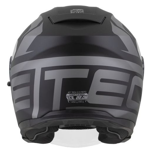 PŘILBA JET TECH 2.0 ROTO, CASSIDA (ČERNÁ MATNÁ/ŠEDÁ/BÍLÁ) 2026