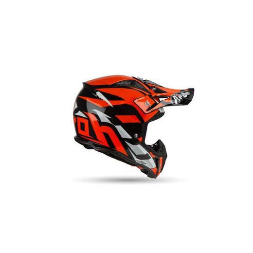 PŘILBA AVIATOR 2.3 AMSS GREAT, AIROH - ITÁLIE (ORANŽOVÁ LESKLÁ)