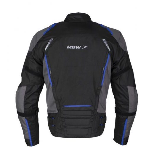 MBW PÁNSKÁ TEXTILNÍ MOTO BUNDA LUCAS ČERNO MODRÁ