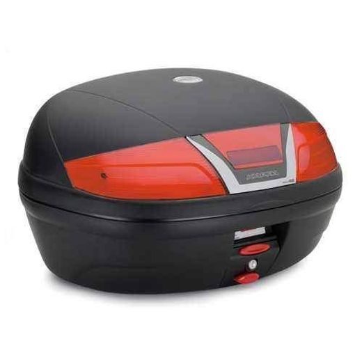 KUFR KAPPA K46NT ČERNÝ NELAKOVANÝ + ČERVENÁ ODRAZKA