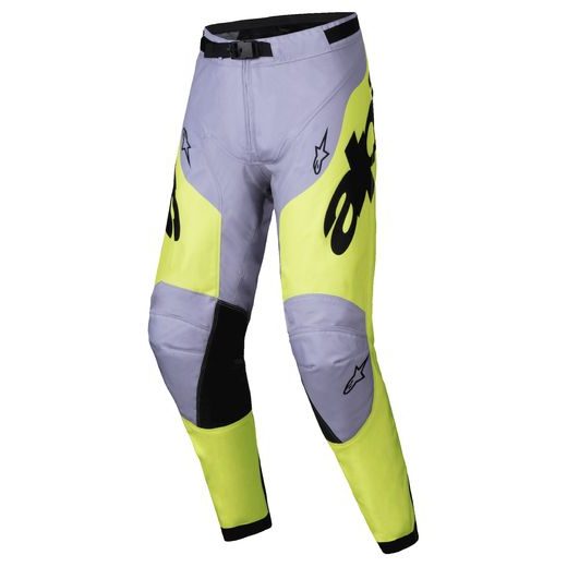 KALHOTY RACER VEIL, ALPINESTARS (ŠEDÁ/ŽLUTÁ FLUO) 2025