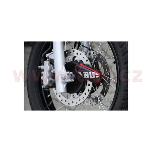 ZÁMEK NA KOTOUČOVOU BRZDU S ALARMEM DETECTO RS1 SONIC (TRN 3 X 5 MM), ABUS (FLAME BLACK)