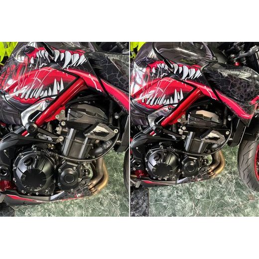 SEFIS TECH PADACÍ PROTEKTORY KAWASAKI Z900 2019-2025 ČERNÁ