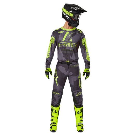 DRES RACER HOLLOW, ALPINESTARS (TMAVÁ CAMO/ŽLUTÁ FLUO) 2025