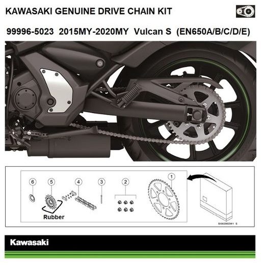 ŘETĚZOVÁ SADA KAWASAKI ORIGINÁL VULCAN S 2015-