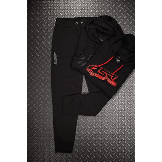 4SR MIKINA S KAPUCÍ BLACK SERIES ČERNÁ