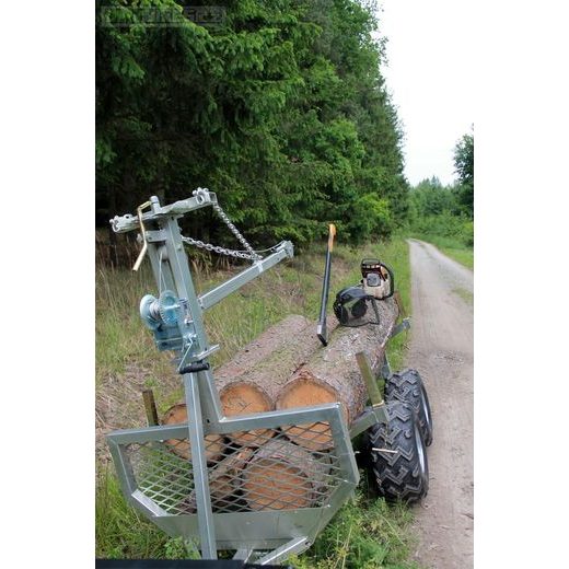 MULTIFUNKČNÍ VOZÍK ZA ČTYŘKOLKU, VČETNĚ VELKÉ, SKLOPNÉ KORBY A RAMENA