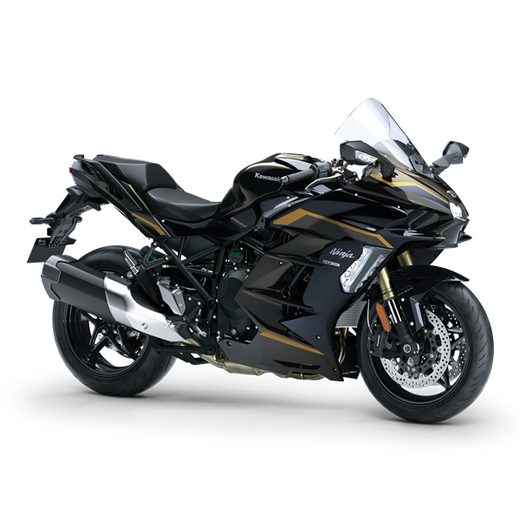 KAWASAKI NINJA H2 SX MY26 METALLIC BRILLIANT GOLDEN BLACK / METALLIC DIABLO BLACK