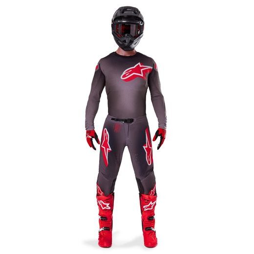 KALHOTY SUPERTECH LIPAN, ALPINESTARS (KOUŘOVÁ ČERVENÁ) 2025