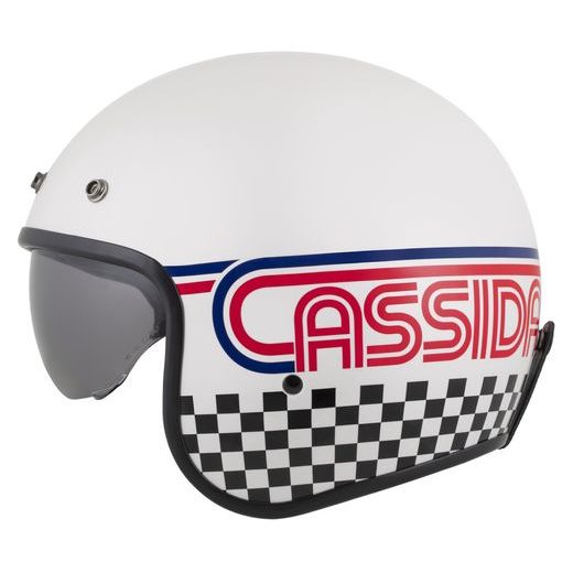 PŘILBA OXYGEN 2.0 RONDO, CASSIDA (BÍLÁ PERLEŤ/ČERVENÁ/MODRÁ/ČERNÁ) 2025