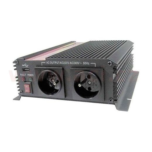 MĚNIČ NAPĚTÍ Z 12 V /230 V-1000 W, MODIFIKOVANÁ SINUSOVKA