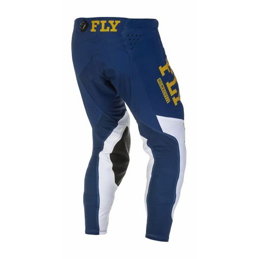 KALHOTY EVOLUTION DST, FLY RACING - USA (MODRÁ/BÍLÁ/ZLATÁ)