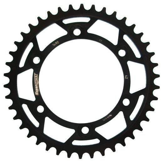 ŘETĚZOVÁ SADA EK - STŘÍBRNÝ ŘETĚZ 520 DEX, X-KROUŽEK, KOLEČKO JT POGUMOVANÉ, ROZETA SUPERSPROX PRO KAWASAKI EN 500 1996-2003