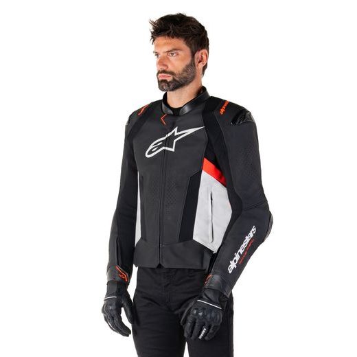 BUNDA MISSILE 3, ALPINESTARS (ČERNÁ/BÍLÁ/ČERVENÁ FLUO) 2025