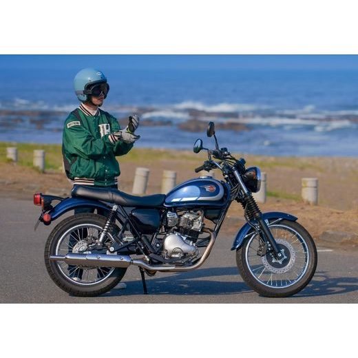 KAWASAKI W230 MY25 METALLIC OCEAN BLUE / EBONY