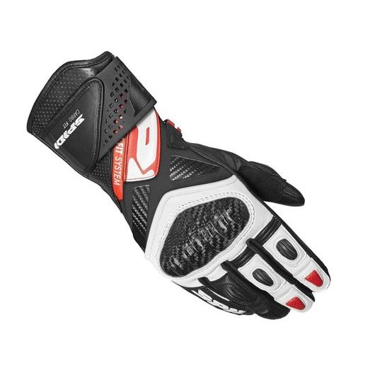 RUKAVICE CARBO FIT 2024, SPIDI (ČERNÁ/BÍLÁ/ČERVENÁ)