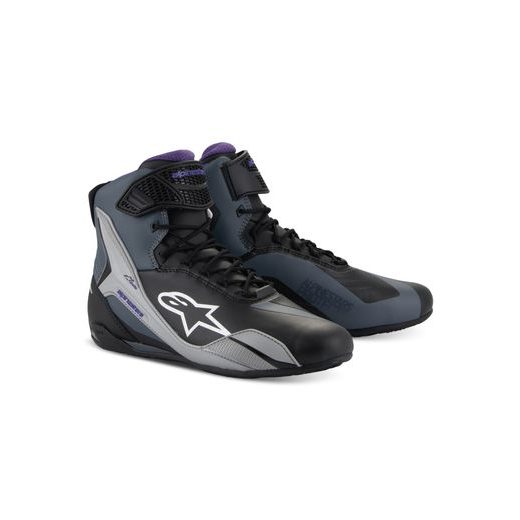 BOTY STELLA FASTER-4, ALPINESTARS, DÁMSKÉ (ČERNÁ/ŠEDÁ/FIALOVÁ) 2025