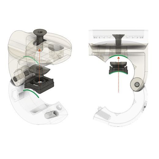 BEELINE MOTO II MIRROR AND CROSS BAR CLAMP MOUNT