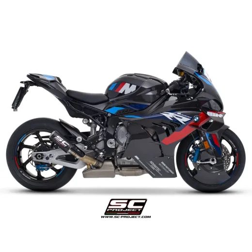 SC-PROJECT VÝFUK Z UHLÍKOVÝCH VLÁKEN CR-T S MŘÍŽKOU PROTI KAMENŮM BMW M 1000 RR (25) E5+