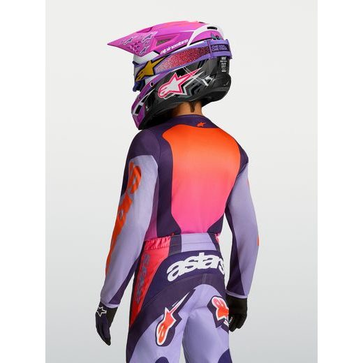 DRES RACER HUNT YOUTH, ALPINESTARS, DĚTSKÉ (SVĚTLE RŮŽOVÁ/FIALOVÁ) 2027