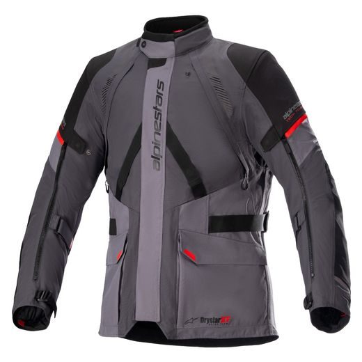 BUNDA MONTEIRA DRYSTAR XF, ALPINESTARS (TMAVĚ ŠEDÁ/ČERNÁ/ČERVENÁ) 2024