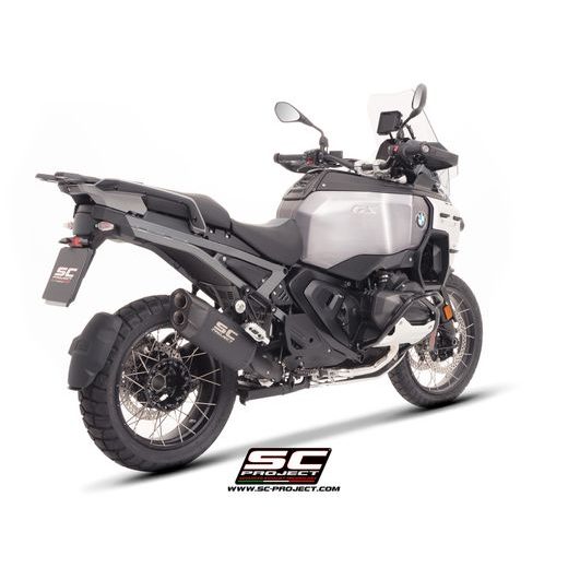 SC-PROJECT BMW R 1300 ADVENTURE GS 2025 TITANOVÝ VÝFUK MATNĚ ČERNÁ ADVENTURE-R E5+