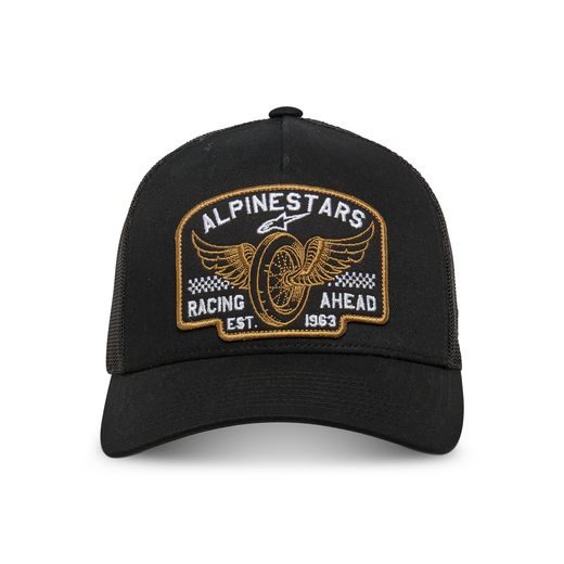 KŠILTOVKA HERITAGE PATCH TRUCKER, ALPINESTARS (ČERNÁ/ČERNÁ)