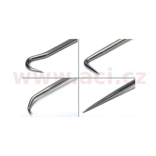 SADA HÁČKŮ NA DEMONTÁŽ TĚSNĚNÍ 4 DÍLNÁ (DÉLKA HŘÍDELKY 76 MM), BIKESERVICE