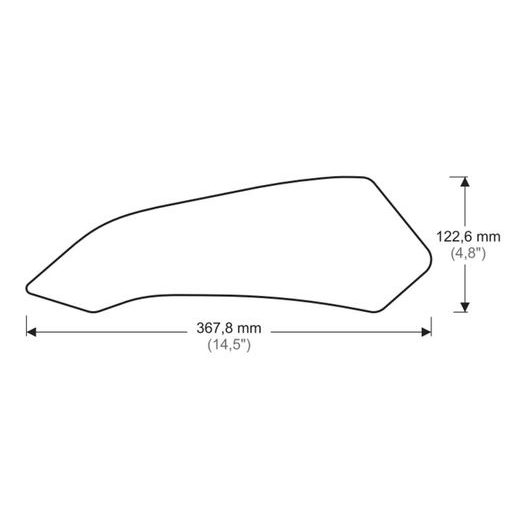 BOČNÍ CHRÁNIČE NÁDRŽE PUIG ANTI-SLIP 20070N ČERNÝ