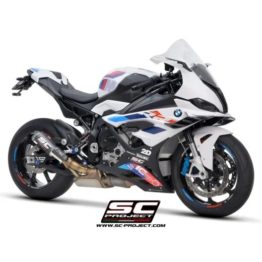 SC-PROJECT VÝFUK Z UHLÍKOVÝCH VLÁKEN CR-T S MŘÍŽKOU PROTI KAMENŮM BMW S 1000 RR (23-24) E5