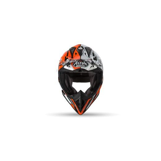 PŘILBA AVIATOR 2.3 AMSS GREAT, AIROH - ITÁLIE (ORANŽOVÁ LESKLÁ)