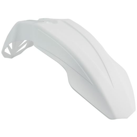 BLATNÍK PŘEDNÍ UNIVERZÁLNÍ SUPERMOTO KRÁTKÝ, RTECH (BÍLÝ, S PRŮDUCHY)