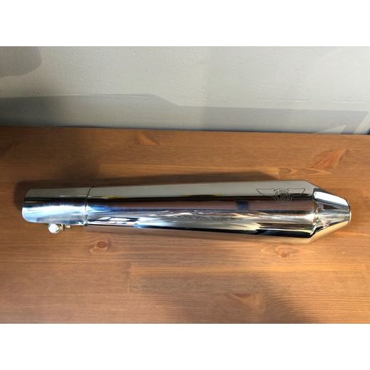 OTEVŘENÁ KONCOVKA VÝFUKU VG 650 INTERCEPTOR + 650 CONTINENTAL GT LESKLÁ KRÁTKÁ